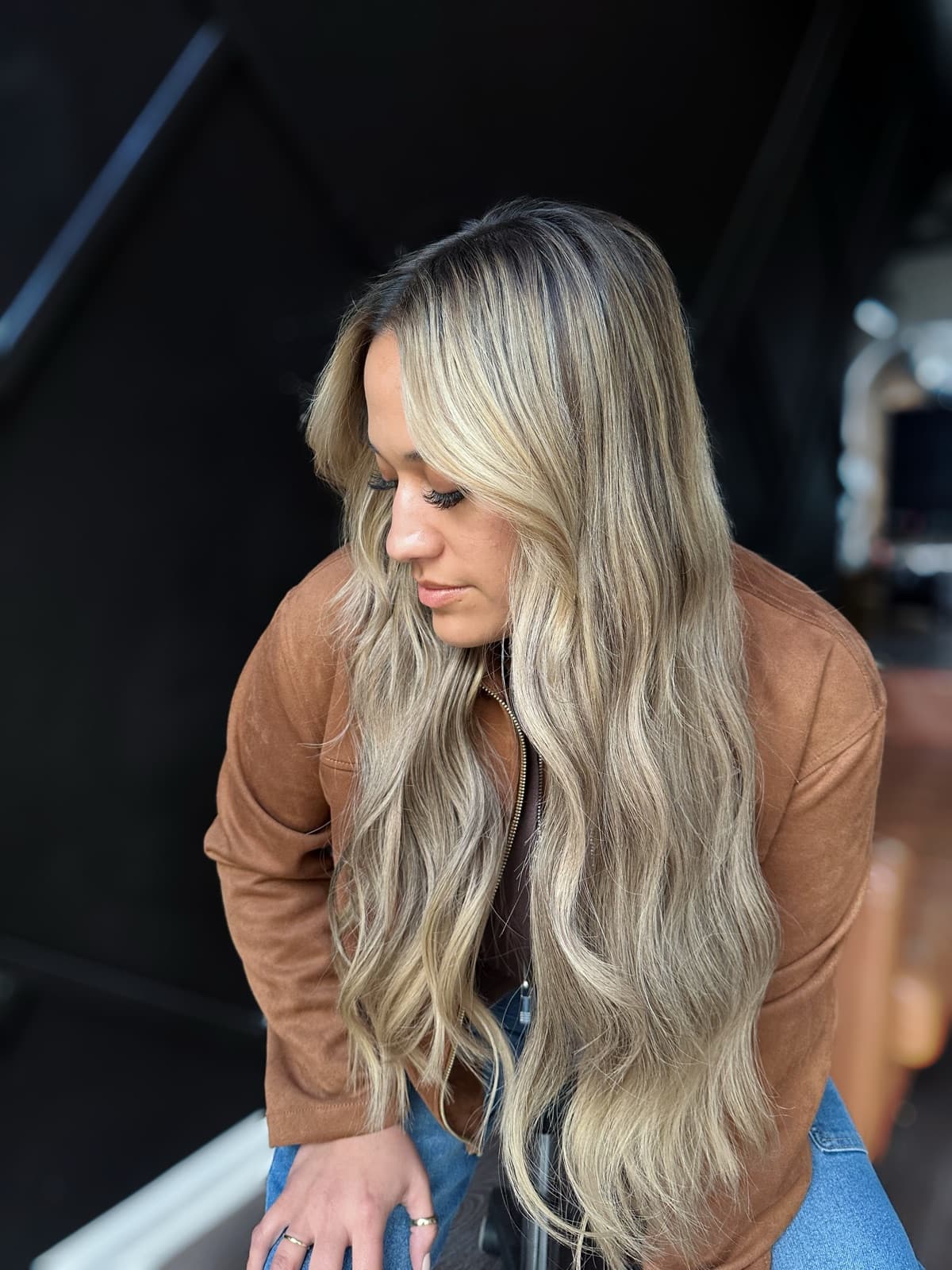 Hair transformation 10, before and after