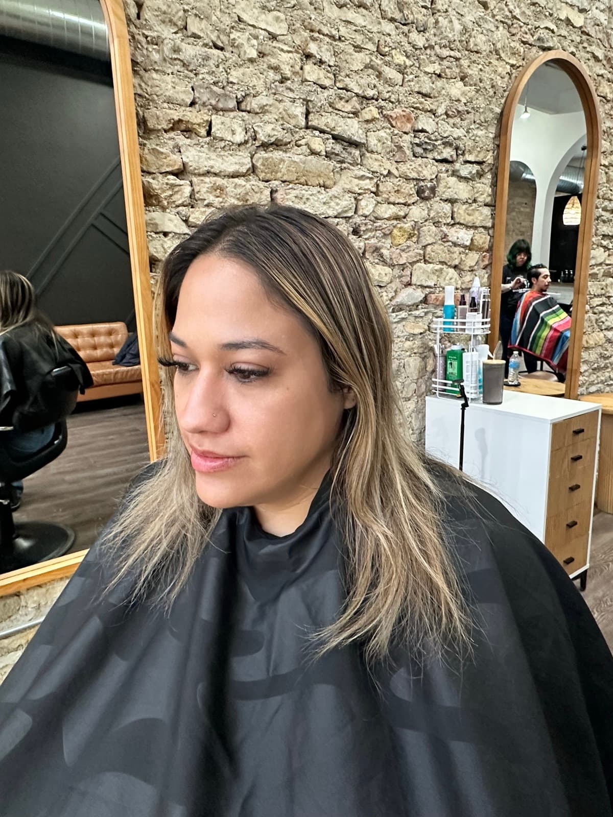 Hair transformation 10, before and after