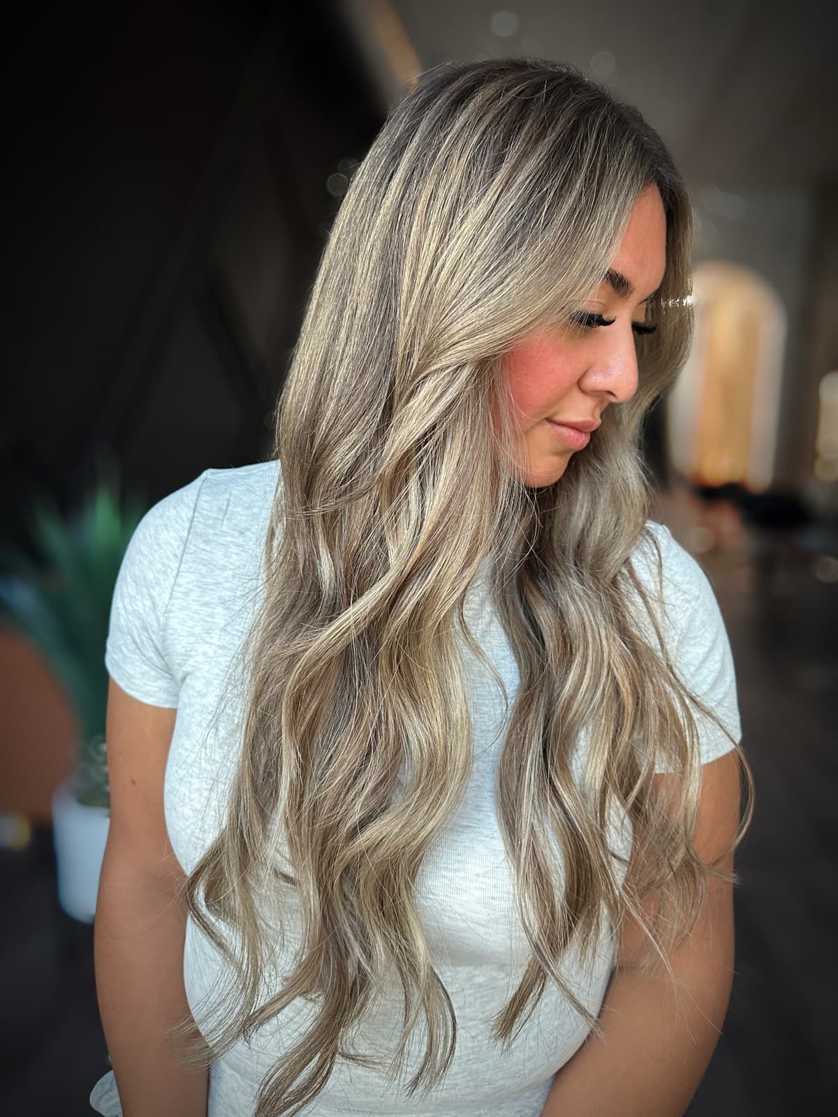 Hair transformation 3, before and after