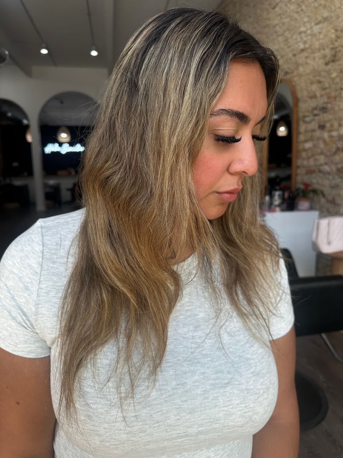 Hair transformation 3, before and after