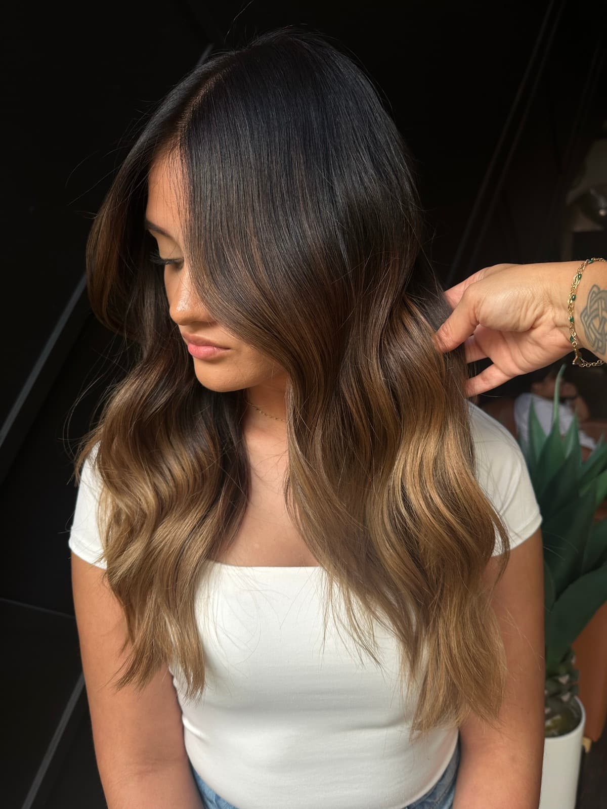 Hair transformation 6, before and after