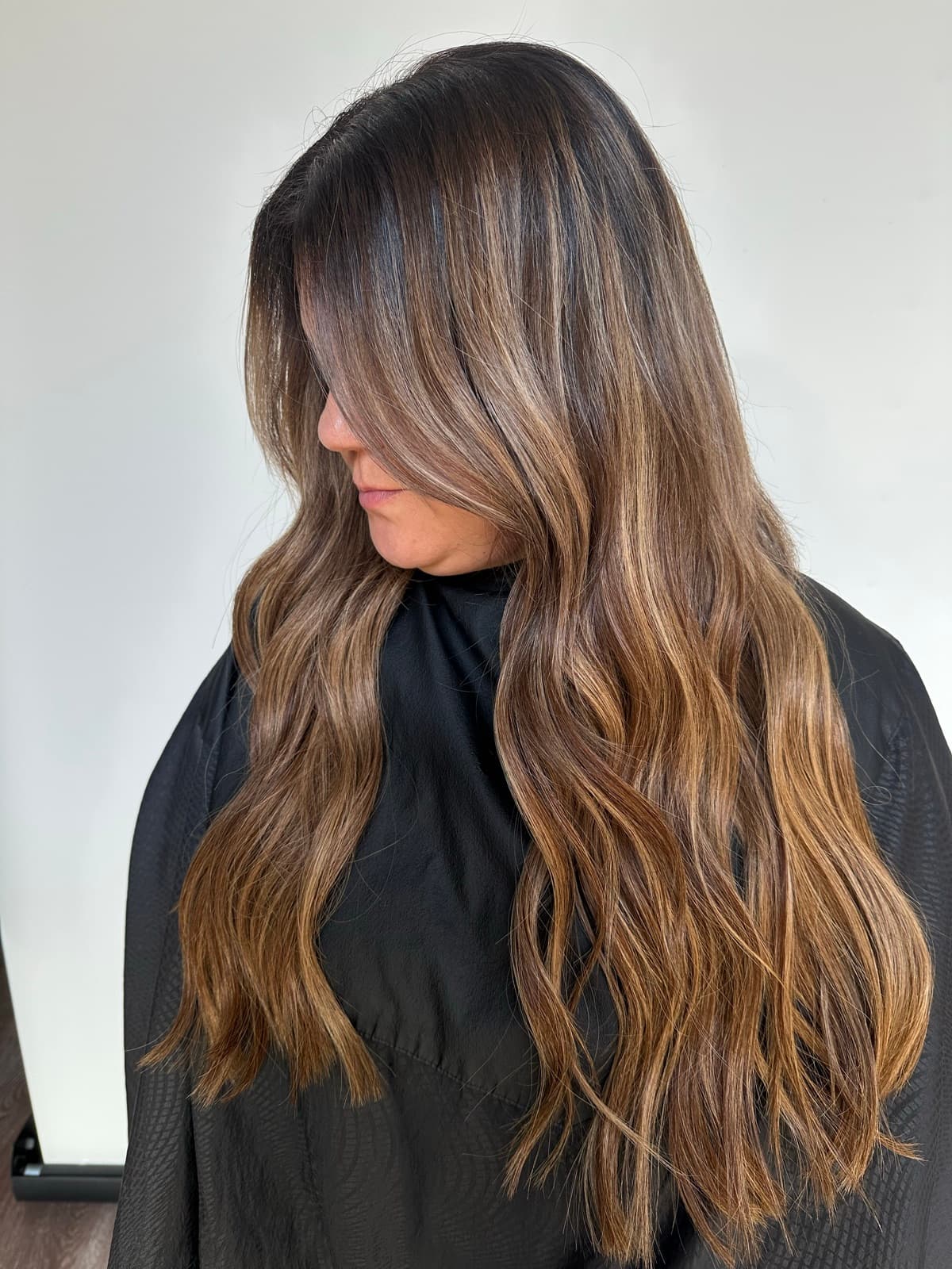 Hair transformation 7, before and after
