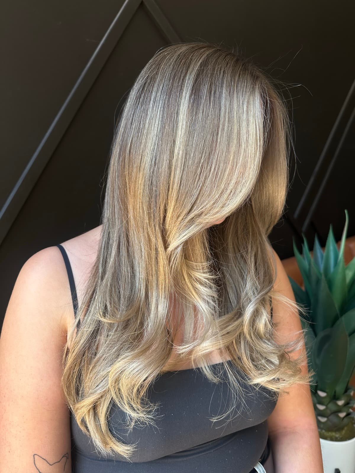 Hair transformation 8, before and after