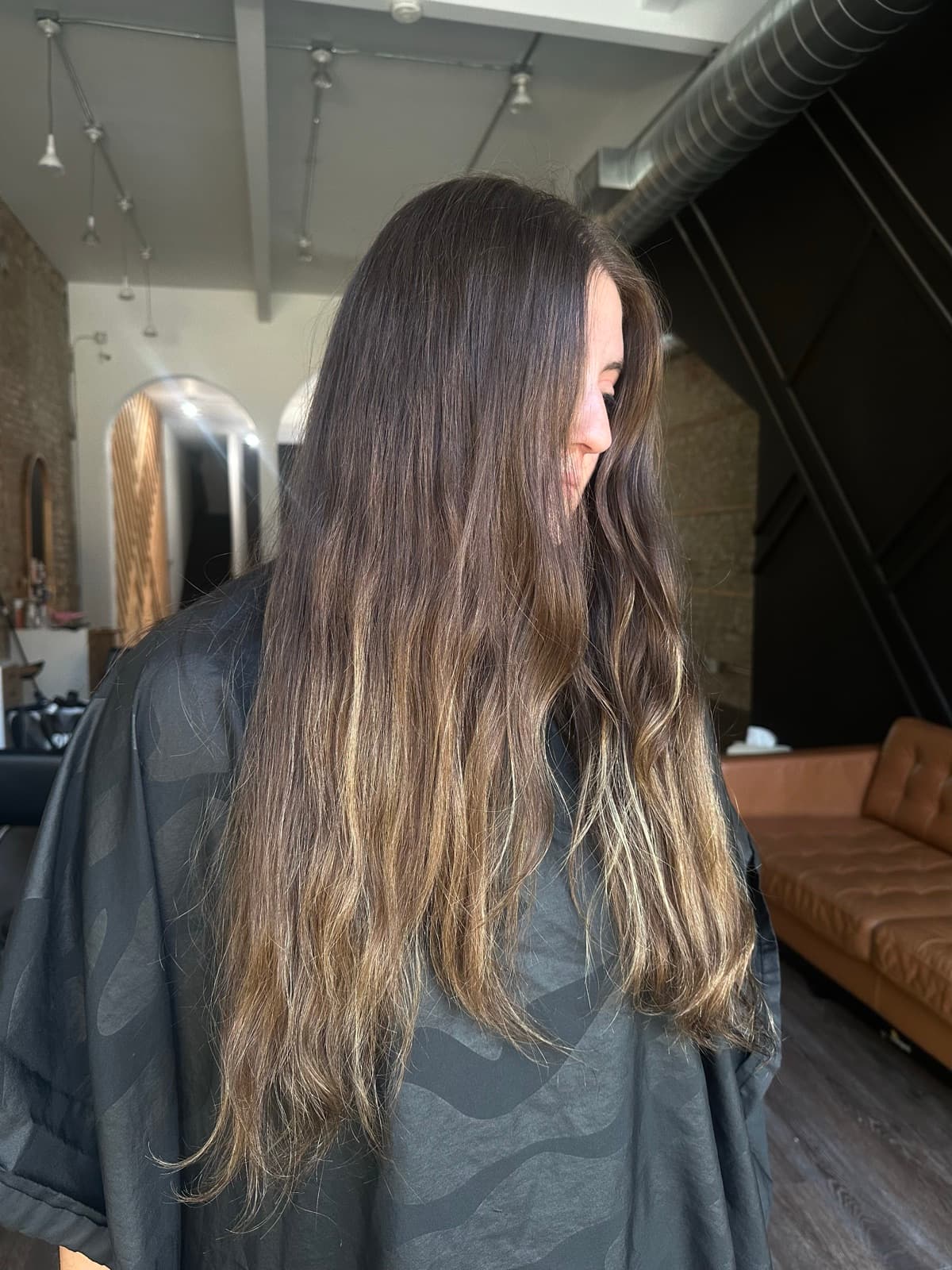 Hair transformation 8, before and after