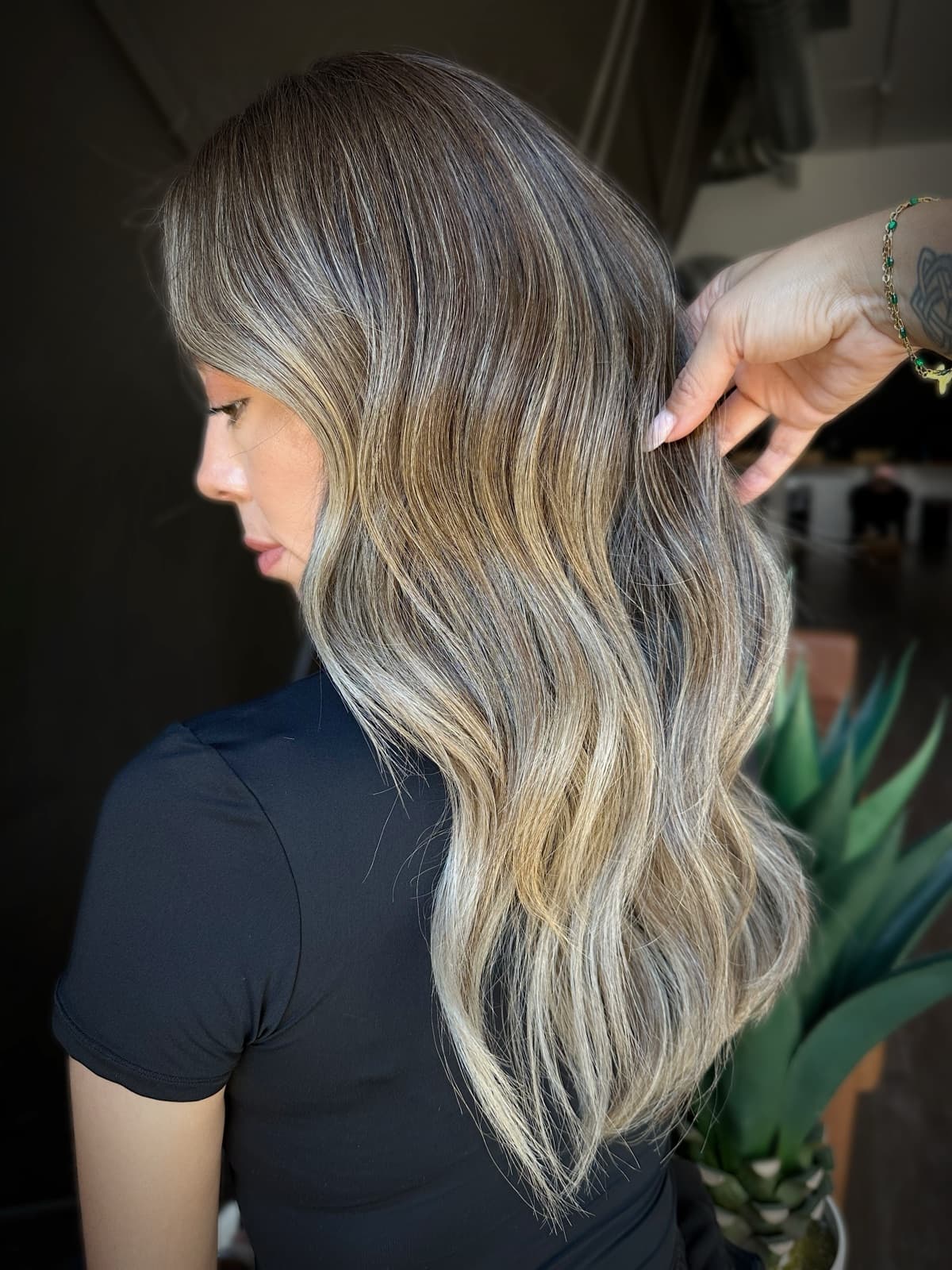 Hair transformation 9, before and after